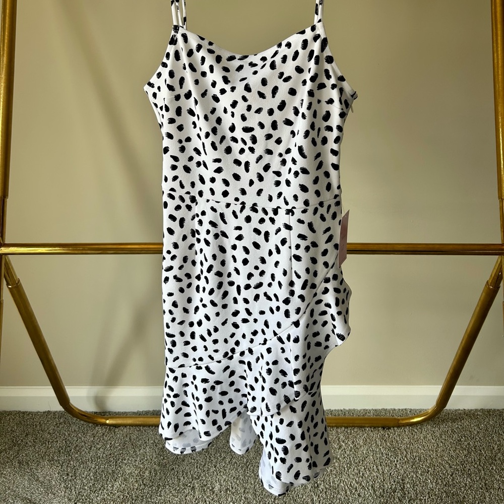 B&W Polka Dot Dress